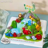  Bánh Sinh Nhật Cho Bé Mẫu Khu Rừng Khủng Long (BB-001-198) 