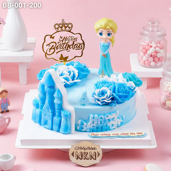  Bánh Rau Câu Sinh Nhật Công Chúa Elsa (BB-001-200) 