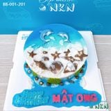  Bánh Sinh Nhật Cho Bé Mẫu Đại Dương Cá Heo (BB-001-201) 