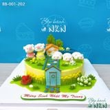  Bánh Sinh Nhật Gia Đình Heo Dễ Thương (BB-001-202) 