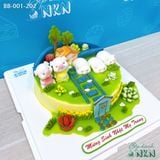  Bánh Sinh Nhật Gia Đình Heo Dễ Thương (BB-001-202) 