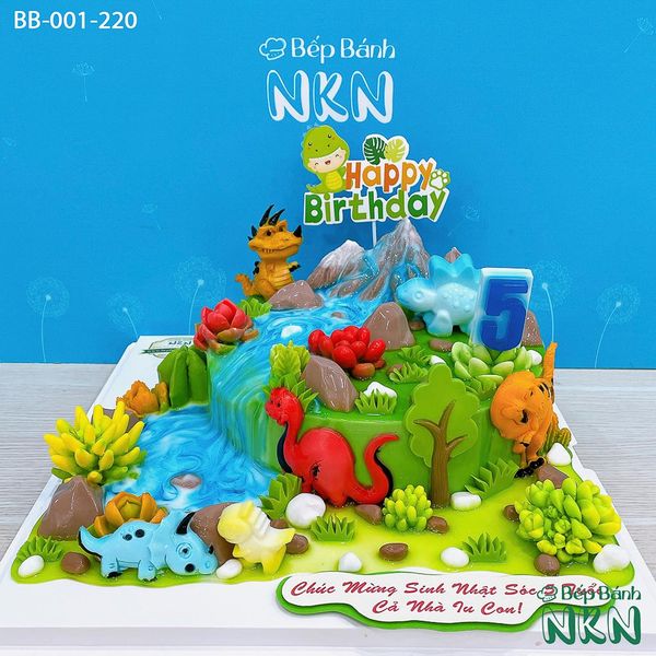  Bánh Sinh Nhật Công Viên Khủng Long (BB-001-220) 