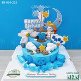  Bánh Sinh Nhật 2 Tầng Mẫu Phi Hành Gia (BB-001-225) 