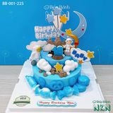  Bánh Sinh Nhật 2 Tầng Mẫu Phi Hành Gia (BB-001-225) 