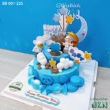  Bánh Sinh Nhật 2 Tầng Mẫu Phi Hành Gia (BB-001-225) 