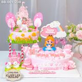  Tháp Bánh Sinh Nhật 2 Tầng Lâu Đài Công Chúa Alice (BB-001-238) 