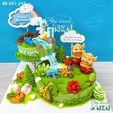  Tháp Bánh Sinh Nhật 2 Tầng Cho Bé Tuổi Sửu (BB-001-242) 