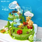  Tháp Bánh Sinh Nhật 2 Tầng Cho Bé Tuổi Sửu (BB-001-242) 