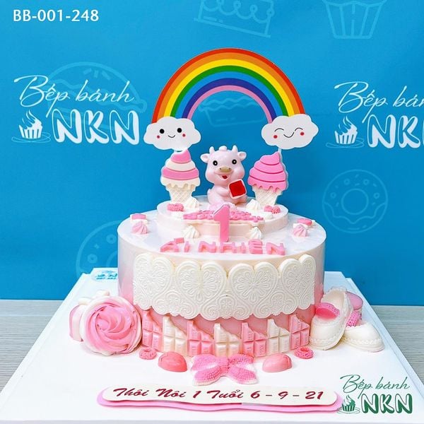  Bánh Sinh Nhật Cho Bé Tuổi Sửu (BB-001-248) 