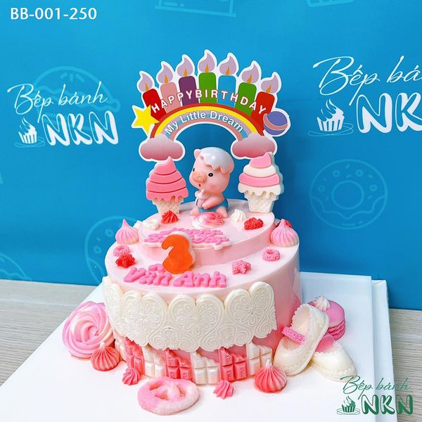  Bánh Sinh Nhật Cho Bé Tuổi Hợi (BB-001-250) 