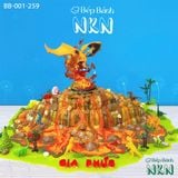  Bánh Sinh Nhật Mô Hình Núi Lửa Siêu To Khổng Lồ (Không bao gồm mô hình) (BB-001-259) 