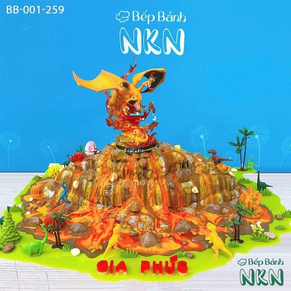  Bánh Sinh Nhật Mô Hình Núi Lửa Siêu To Khổng Lồ (Không bao gồm mô hình) (BB-001-259) 