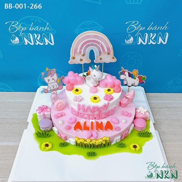  Bánh Sinh Nhật Unicorn 2 Tầng (BB-001-266) 