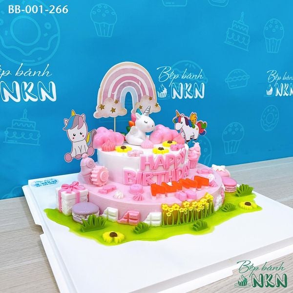  Bánh Sinh Nhật Unicorn 2 Tầng (BB-001-266) 