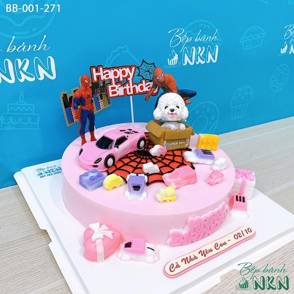  Bánh Sinh Nhật Spiderman Cho Bé Tuổi Tuất (BB-001-271) 