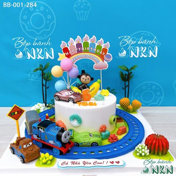  Bánh Sinh Nhật Mô Hình Xe Lửa Chạy Pin (BB-001-284) 