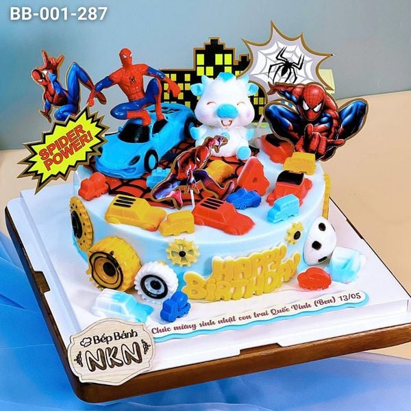  Bánh Sinh Nhật Spiderman Cho Bé Tuổi Sửu (BB-001-287) 