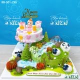  Tháp Bánh Sinh Nhật 2 Tầng Đồi Cừu (BB-001-299) 
