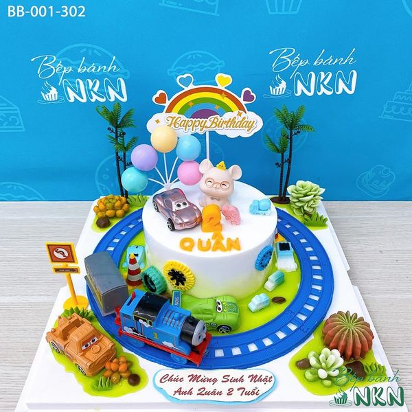  Bánh Sinh Nhật Xe Lửa Cho Bé Tuổi Tý (BB-001-302) 