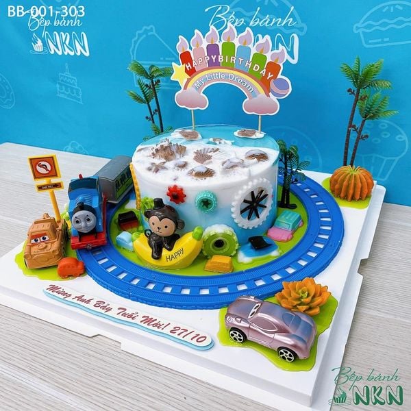  Bánh Sinh Nhật Xe Lửa Cho Bé Tuổi Thân (BB-001-303) 