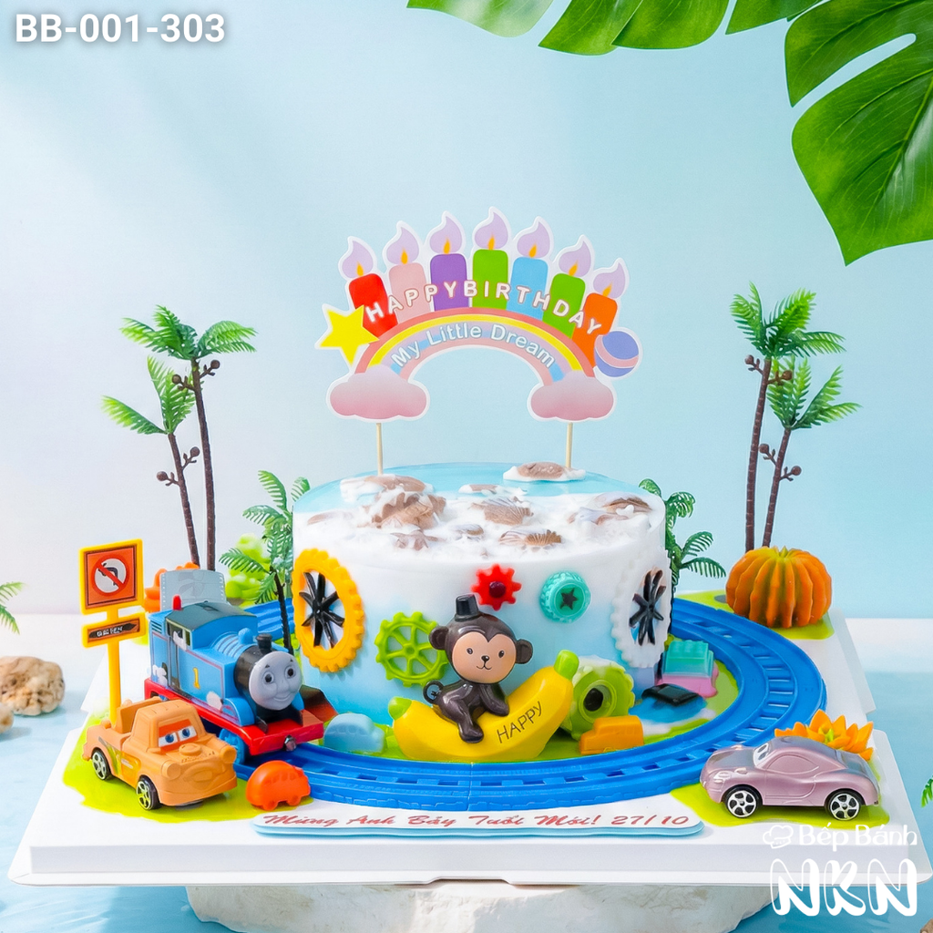  Bánh Sinh Nhật Xe Lửa Cho Bé Tuổi Thân (BB-001-303) 