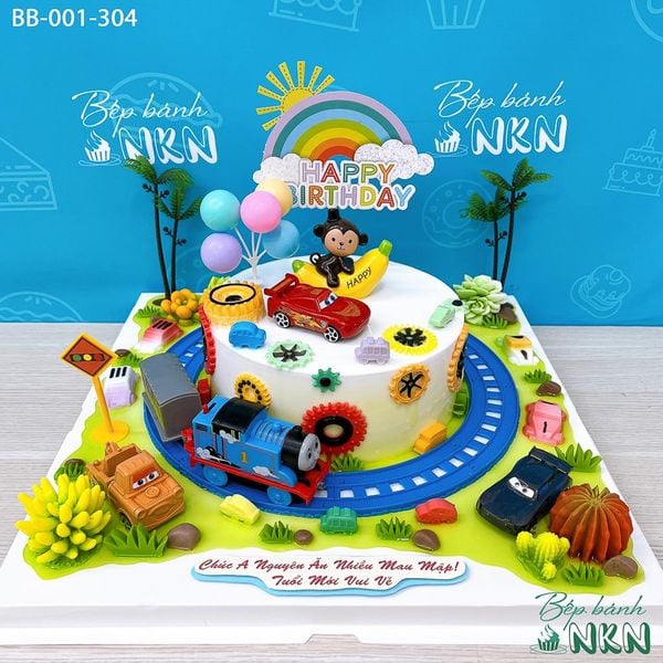  Bánh Sinh Nhật Xe Lửa Cho Bé Tuổi Thân (BB-001-304) 