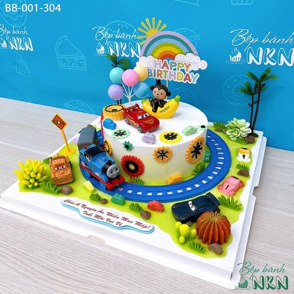  Bánh Sinh Nhật Xe Lửa Cho Bé Tuổi Thân (BB-001-304) 