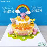  Bánh Sinh Nhật 2 Tầng Cho Bé Tuổi Tý (BB-001-308) 