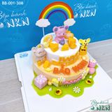  Bánh Sinh Nhật 2 Tầng Cho Bé Tuổi Tý (BB-001-308) 