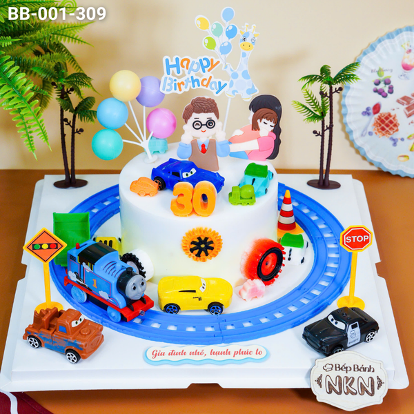  Bánh Sinh Nhật Xe Lửa Gia Đình (BB-001-309) 