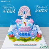  Bánh Sinh Nhật 2 Tầng Cho Bé Tuổi Sửu (BB-001-310) 