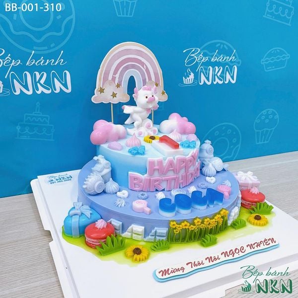  Bánh Sinh Nhật 2 Tầng Cho Bé Tuổi Sửu (BB-001-310) 