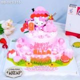  Bánh Sinh Nhật Kitty 2 Tầng (BB-001-316) 