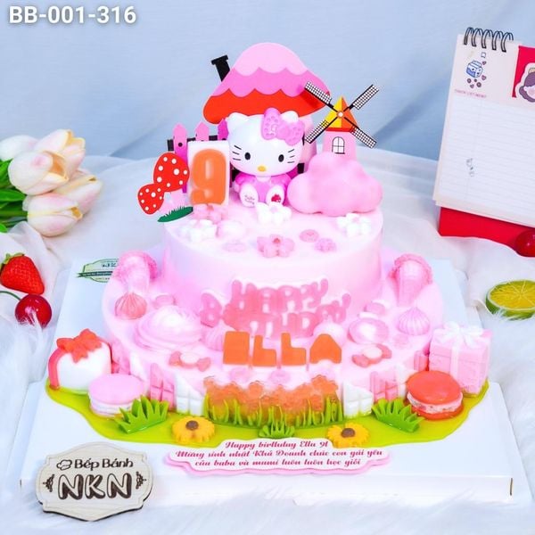  Bánh Sinh Nhật Kitty 2 Tầng (BB-001-316) 
