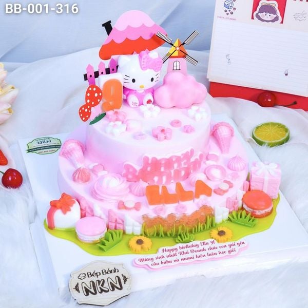  Bánh Sinh Nhật Kitty 2 Tầng (BB-001-316) 