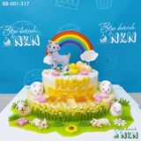  Bánh Sinh Nhật 2 Tầng Cho Bé Tuổi Mùi (BB-001-317) 