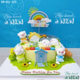  Bánh Sinh Nhật Gia Đình Bé Heo (BB-001-323) 