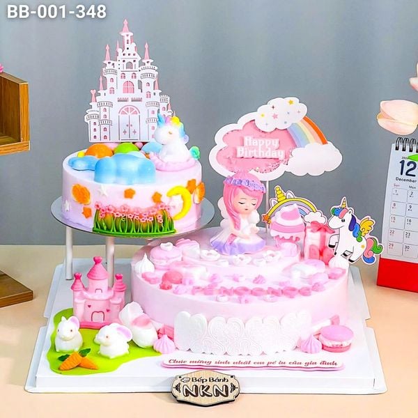  Tháp Bánh Sinh Nhật 2 Tầng Công Chúa Pony (BB-001-348) 