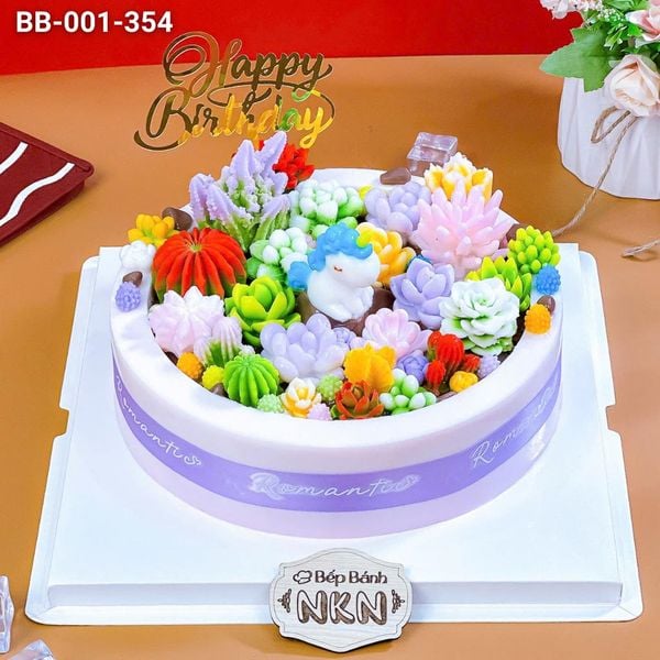  Bánh Sinh Nhật Sen Đá Pony (BB-001-354) 