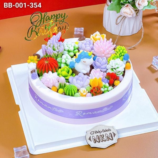  Bánh Sinh Nhật Sen Đá Pony (BB-001-354) 