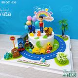  Bánh Sinh Nhật Xe Lửa Chú Chó Cứu Hộ (BB-001-356) 