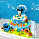  Bánh Sinh Nhật Chuột Mickey 2 Tầng (BB-001-360) 