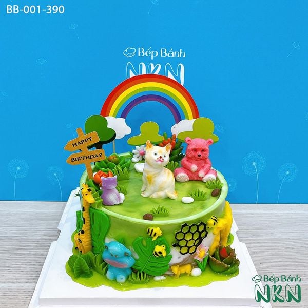 Bánh Sinh Nhật Khu Vườn Của Mèo Mướp (BB-001-390) 