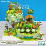  Tháp Bánh Sinh Nhật 2 Tầng Vườn Rau Củ (BB-001-392) 