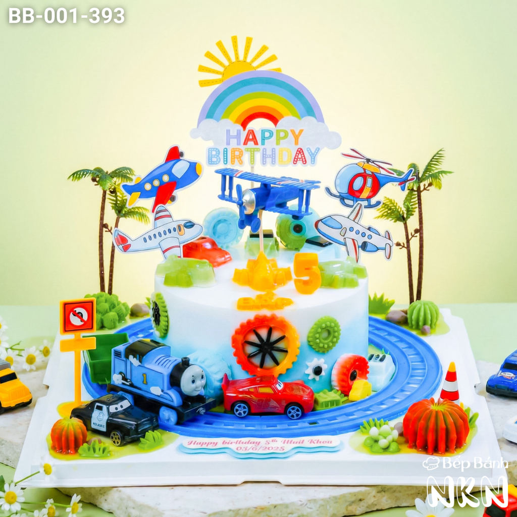  Bánh Sinh Nhật Máy Bay, Xe Lửa Chạy Pin (BB-001-393) 