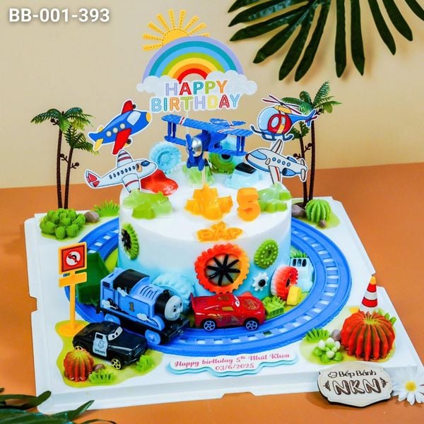 Bánh Sinh Nhật Máy Bay, Xe Lửa Chạy Pin (BB-001-393) 
