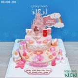 Bánh Sinh Nhật 2 Tầng Cho Bé Gái (BB-001-398) 