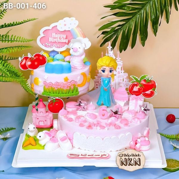  Tháp Bánh Sinh Nhật 2 Tầng Cho Bé Tuổi Dần (BB-001-406) 