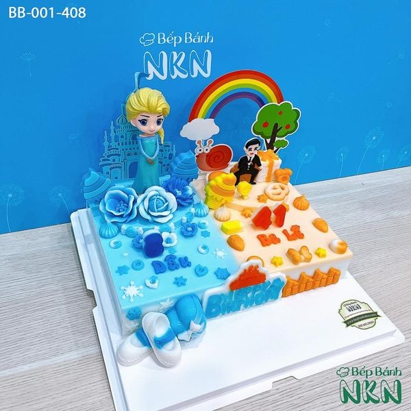  Bánh Sinh Nhật Elsa Đôi Cho Cha Và Con Gái (BB-001-408) 