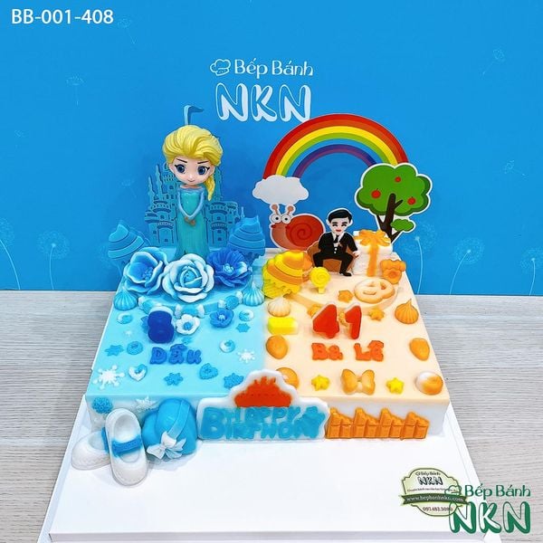  Bánh Sinh Nhật Elsa Đôi Cho Cha Và Con Gái (BB-001-408) 